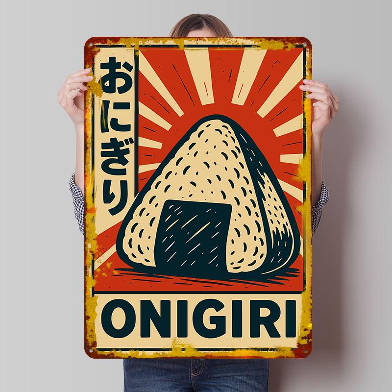 Onigiri Japanese Rice Ball Tin Plaque Poster Customized Wall Art Retro Vintage Metal Signs for Man Cave Home Decoration Luxury 20x30cm(7.8x11.8inch)
Onigiri Japanese Rice Ball Tin Plaque Poster Customized Wall Art Retro Vintage Metal Signs for Man Cave Home Decoration Luxury 20x30cm(7.8x11.8inch)