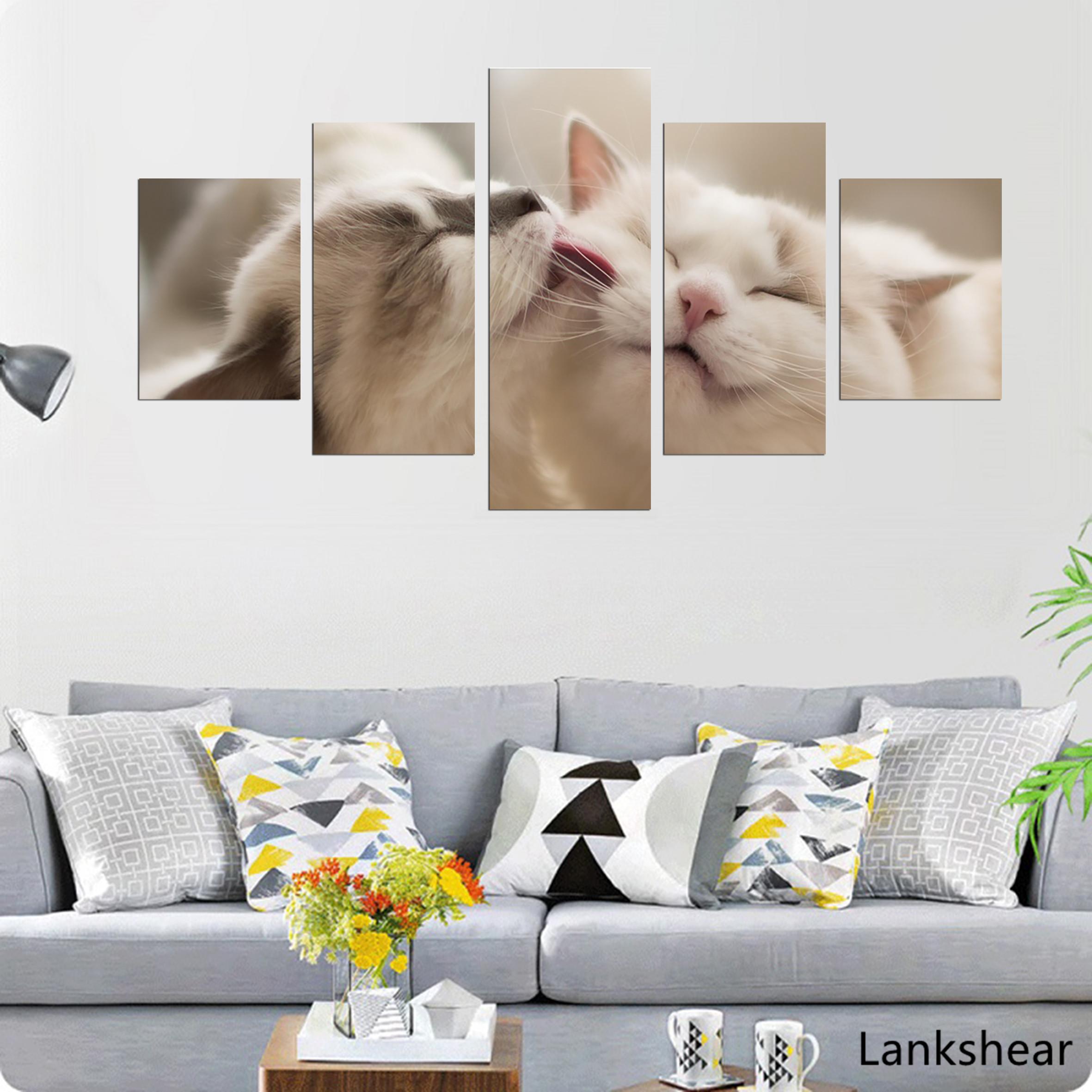 HD Prints Холст Настенное искусство Гостиная Домашний декор Картины 5 штук Любовь Кошки Холст Картины Плакаты Животные Каркас Декор
HD Prints Холст Настенное искусство Гостиная Домашний декор Картины 5 штук Любовь Кошки Холст Картины Плакаты Животные Каркас Декор