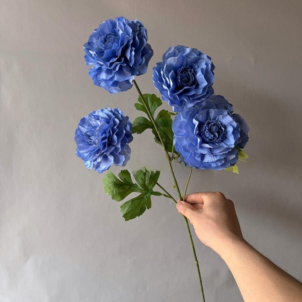 4 Heads Large Peony Artificial Flowers Long Branch Faux Silk Flower Wedding Decoration синій
4 Heads Large Peony Artificial Flowers Long Branch Faux Silk Flower Wedding Decoration синій