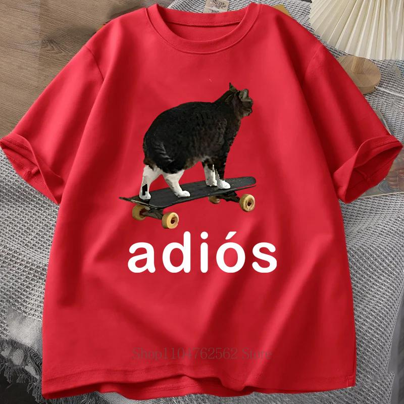 Adios Cat Graphic Print Tshirts Summer Unisex Women Casual Fashion Funny Meme Oversized ONeck Short Sleeve Tops Tshirts S
Adios Cat Graphic Print Tshirts Summer Unisex Women Casual Fashion Funny Meme Oversized ONeck Short Sleeve Tops Tshirts S