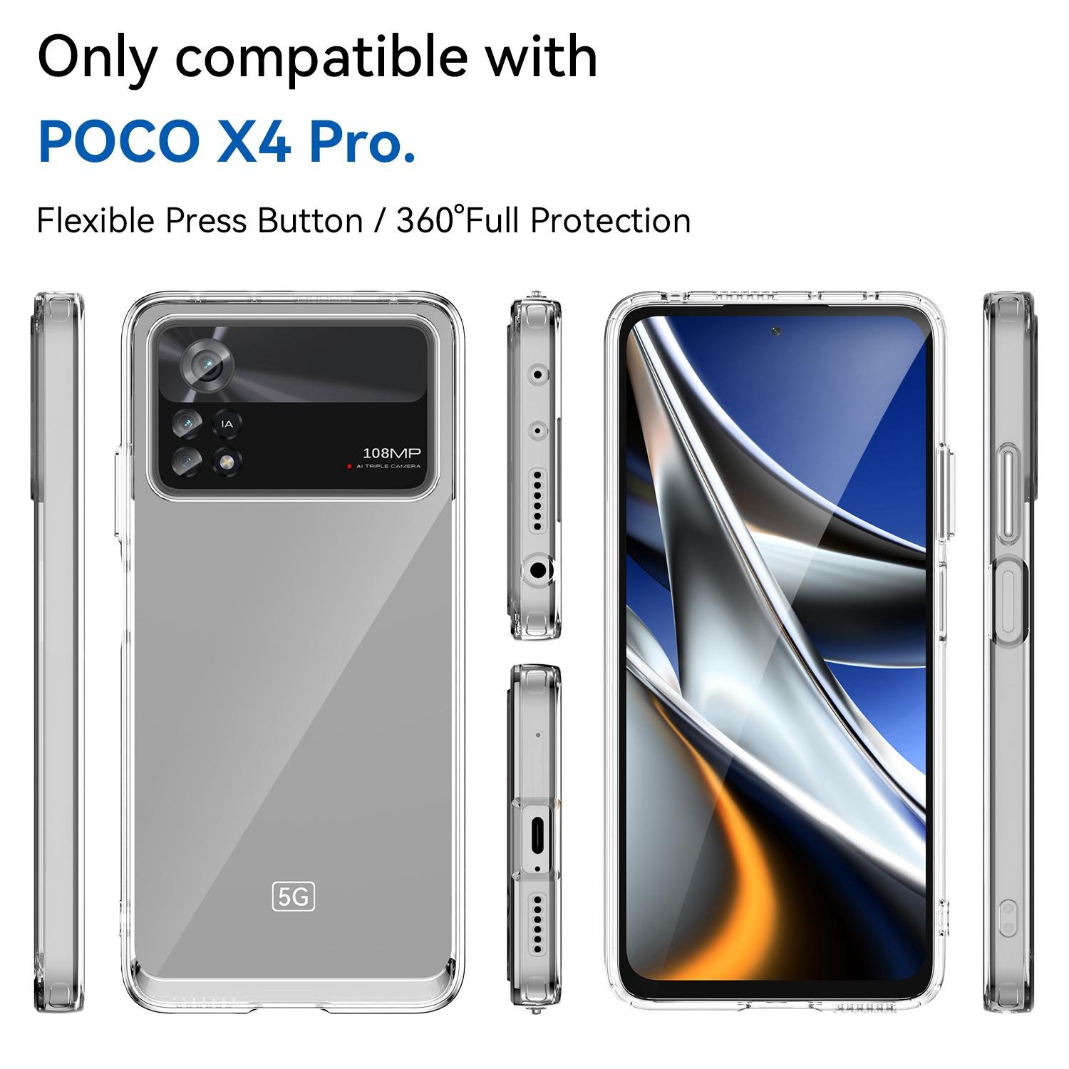 For Xiaomi Poco X4 Pro 5G Hard Acrylic Soft TPU Case Transparent Phone Cover with Independent Buttons Baby Blue
For Xiaomi Poco X4 Pro 5G Hard Acrylic Soft TPU Case Transparent Phone Cover with Independent Buttons Baby Blue