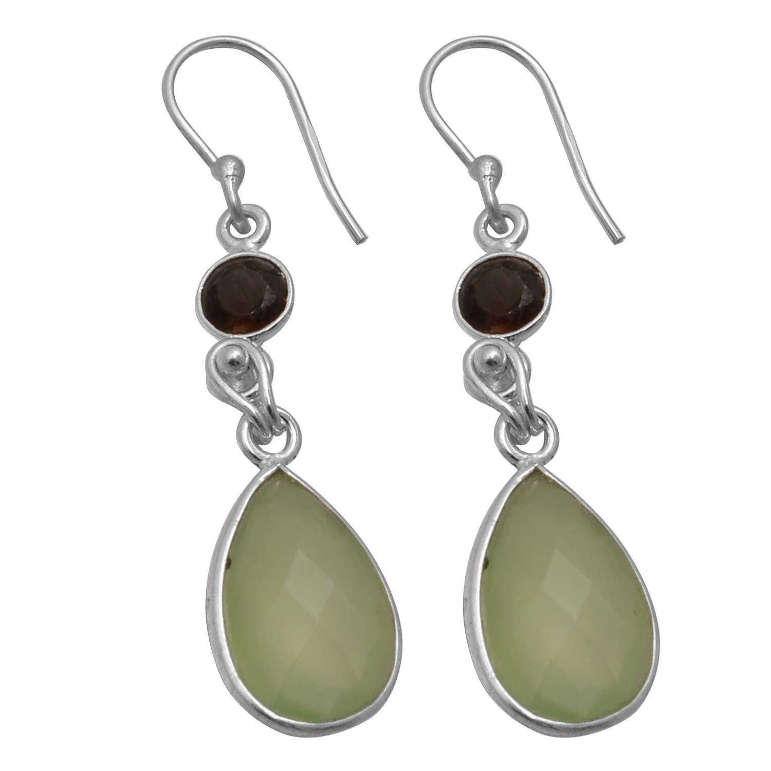 Chalcedony, Garnet Gemstone Earrings Solid 925 Sterling Silver Handmade Earrings Jewelry Gift For Women And Girls E-2174
Chalcedony, Garnet Gemstone Earrings Solid 925 Sterling Silver Handmade Earrings Jewelry Gift For Women And Girls E-2174