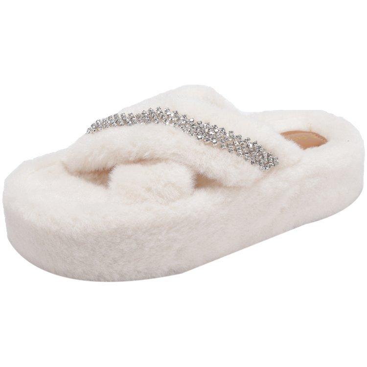 Simple fluffy slippers women s outer wear 2025 autumn new Korean version thick bottom home indoor one-word cotton slippers plush 41
Simple fluffy slippers women s outer wear 2025 autumn new Korean version thick bottom home indoor one-word cotton slippers plush 41