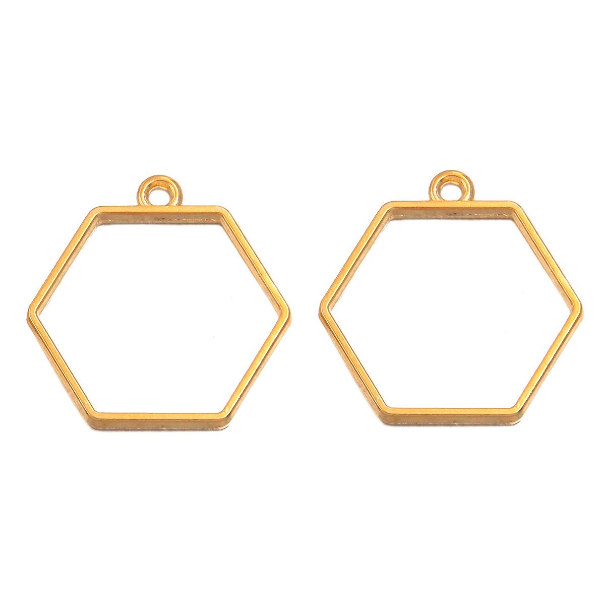 Hexagon Heart Water Drop Gold Resin Pendant Jewelry Accessories (16 Models) 1 piece Imitation Gold
Hexagon Heart Water Drop Gold Resin Pendant Jewelry Accessories (16 Models) 1 piece Imitation Gold