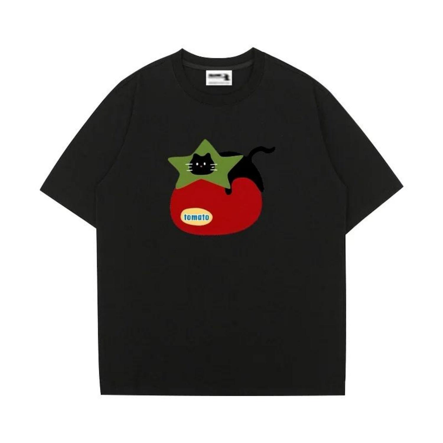 Mens Printed TShirt 100 Cotton Simple ShortSleeved Cat and Tomato Pattern 100 Cotton Fashion Loose Comfortable TShirt S чёрный
Mens Printed TShirt 100 Cotton Simple ShortSleeved Cat and Tomato Pattern 100 Cotton Fashion Loose Comfortable TShirt S чёрный