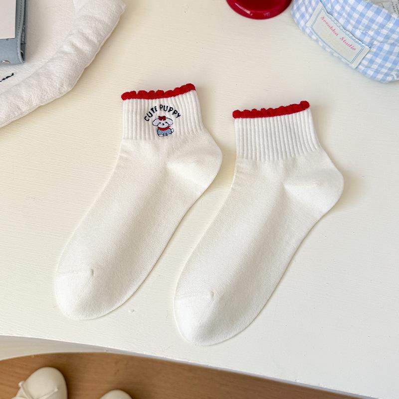 Little Dog Baby Summer Lightweight Short Socks with Polka Dots, Breathable, Cartoonish, Cute, Trendy, Boneless Boat Shoes 1 pair
Little Dog Baby Summer Lightweight Short Socks with Polka Dots, Breathable, Cartoonish, Cute, Trendy, Boneless Boat Shoes 1 pair