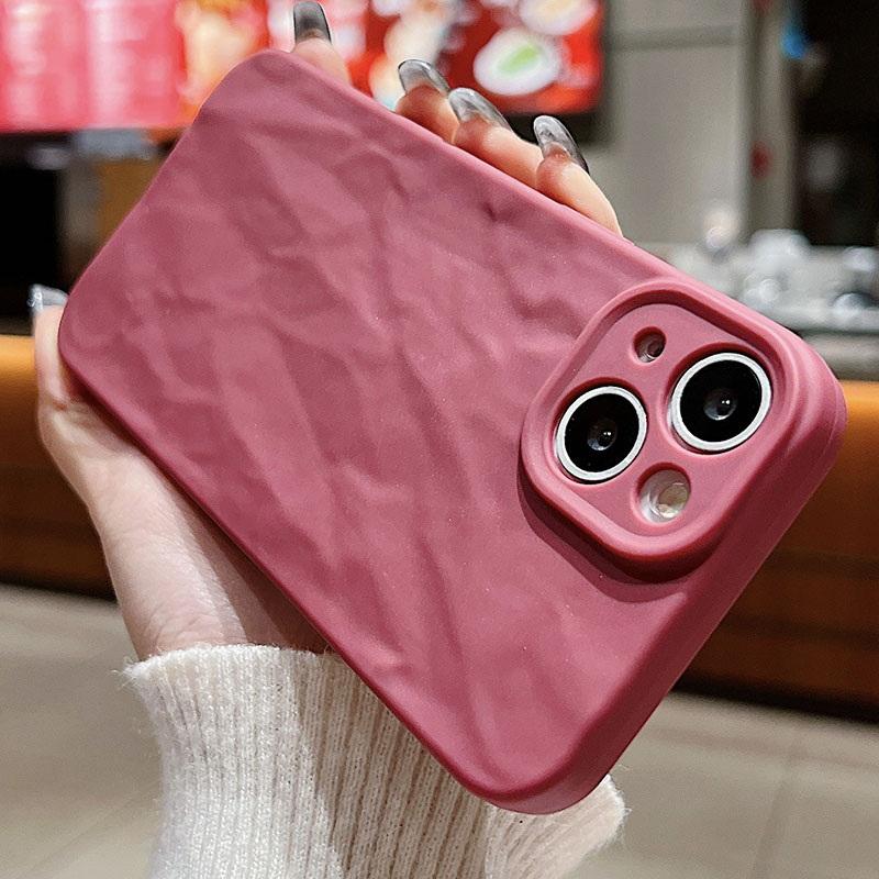 3D плиссированный однотонный чехол против морщин для Iphone 15 Plus 14 13 12 Pro Max, мягкий противоударный чехол Fundas
3D плиссированный однотонный чехол против морщин для Iphone 15 Plus 14 13 12 Pro Max, мягкий противоударный чехол Fundas