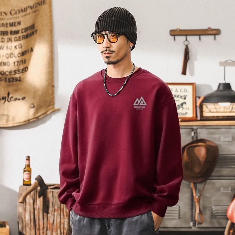 American High Street Burgundy Men s Round Neck Sweatshirt - Trendy Loose-Fit Top for Spring/Autumn 3XL (190-220 lbs)
American High Street Burgundy Men s Round Neck Sweatshirt - Trendy Loose-Fit Top for Spring/Autumn 3XL (190-220 lbs)