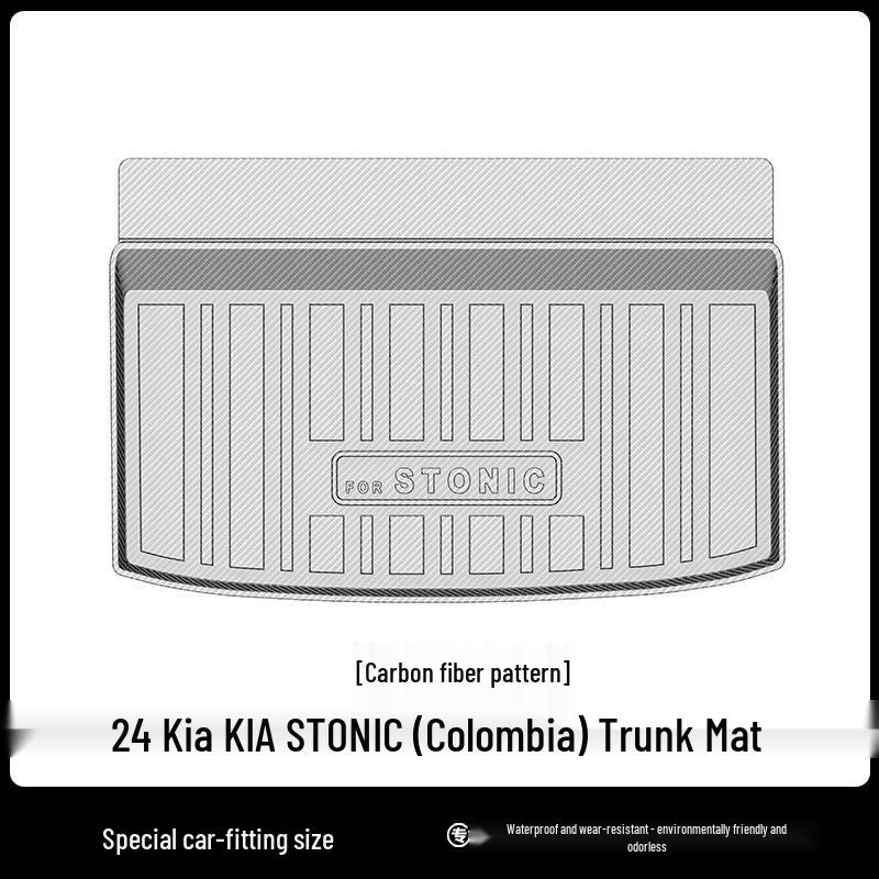 Durable TPE Trunk Mat with Carbon Fiber Texture for 2024 Kia STONIC
Durable TPE Trunk Mat with Carbon Fiber Texture for 2024 Kia STONIC