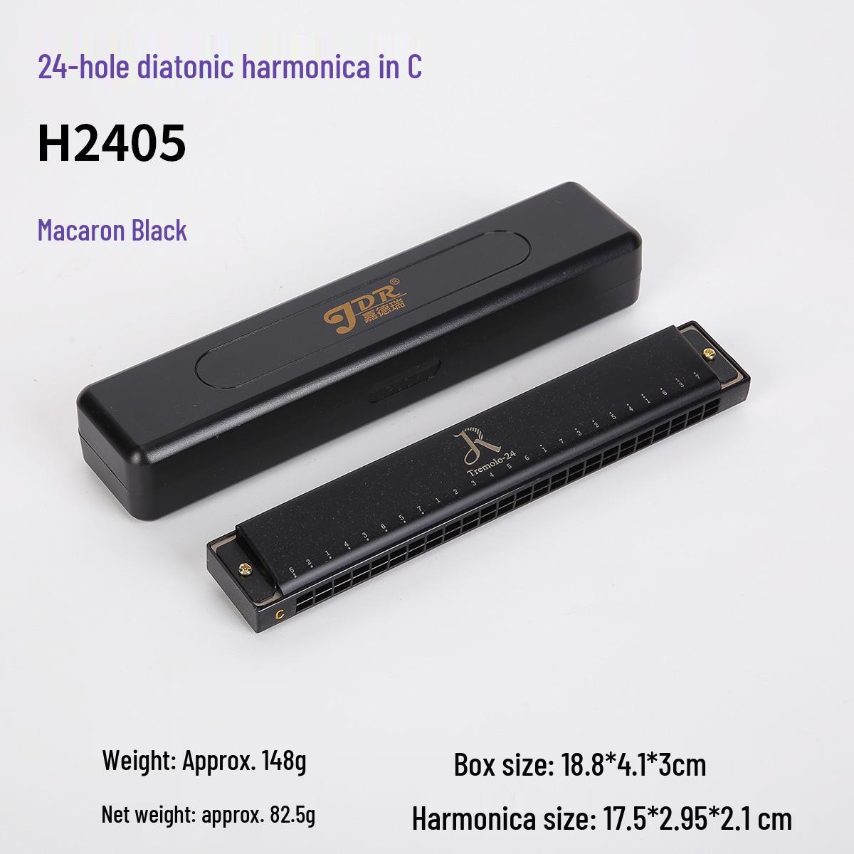 Jiade Rui 24-Hole Double Reed Harmonica, C Key for Children & Professional Use
Jiade Rui 24-Hole Double Reed Harmonica, C Key for Children & Professional Use