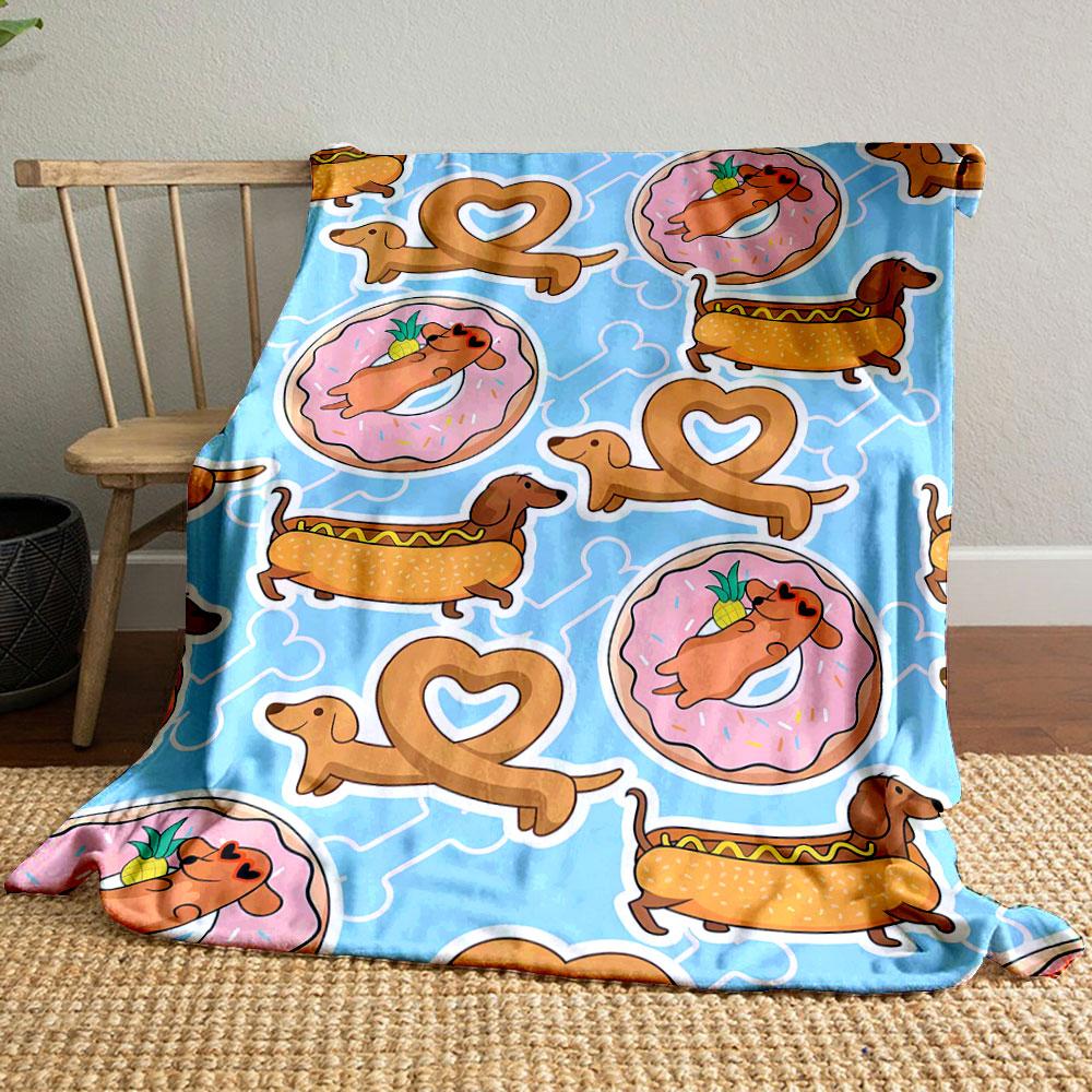 Dachshund Donut Hotdog Blanket bedroom Blanket for Livingroom Couch lunch break Soft throw for Friend s festival Gift 80cm x 120cm
Dachshund Donut Hotdog Blanket bedroom Blanket for Livingroom Couch lunch break Soft throw for Friend s festival Gift 80cm x 120cm
