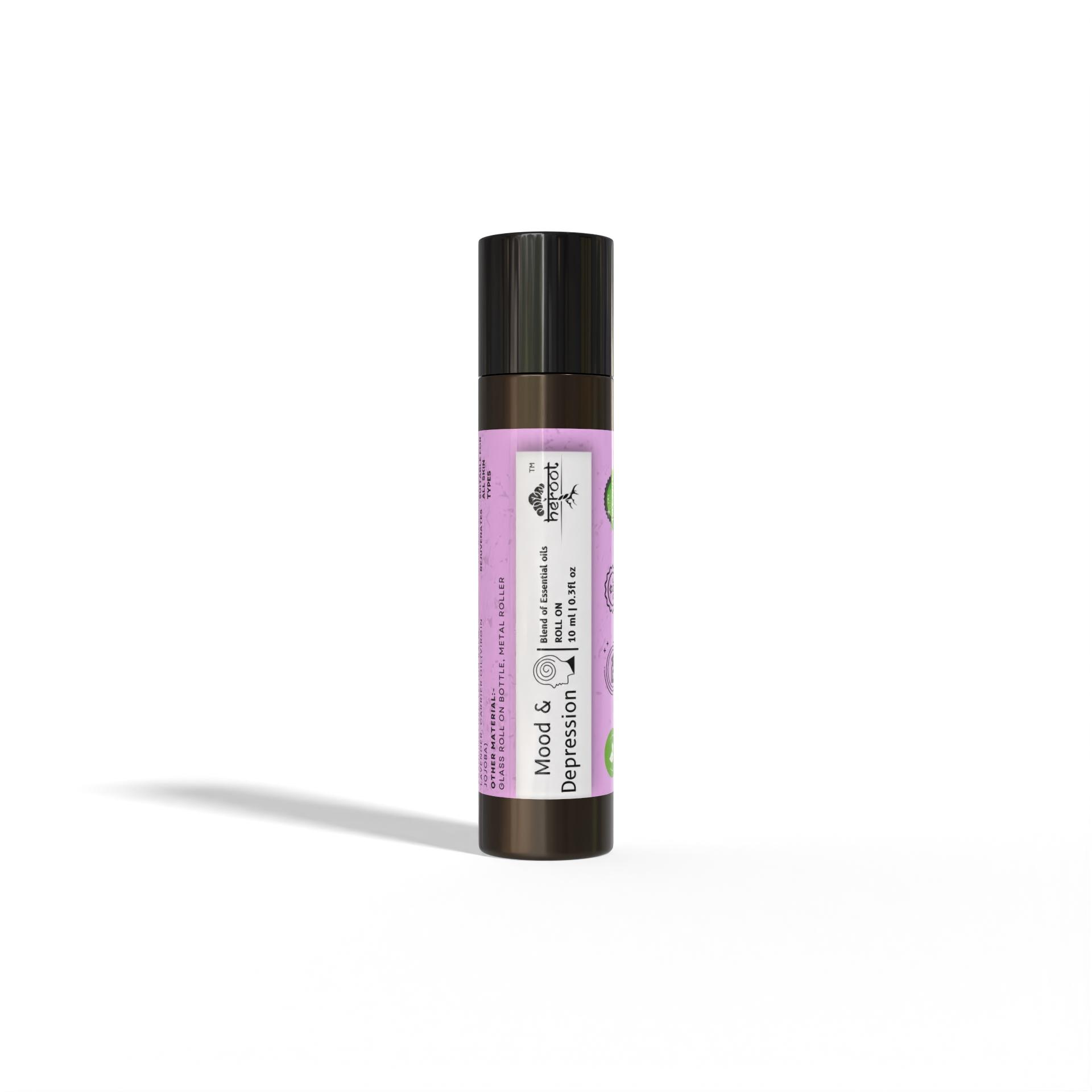 Роликовая смесь эфирных масел Mood & Depression с лавандой, бергамотом и мелиссой 
Роликовая смесь эфирных масел Mood & Depression с лавандой, бергамотом и мелиссой