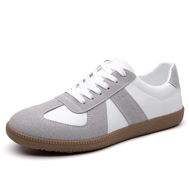 Мужская модная универсальная маленькая белая обувь в стиле ретро, кроссовки, немецкая тренировочная обувь, обувь Forrest Gump, повседневная мужская обувь 43 белый