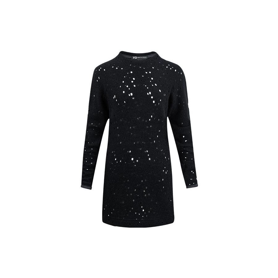 Y-3 Платье женское однотонное с вырезами из смесовой шерсти с длинным рукавом Ss22 Черное CE8658 S
Y-3 Платье женское однотонное с вырезами из смесовой шерсти с длинным рукавом Ss22 Черное CE8658 S