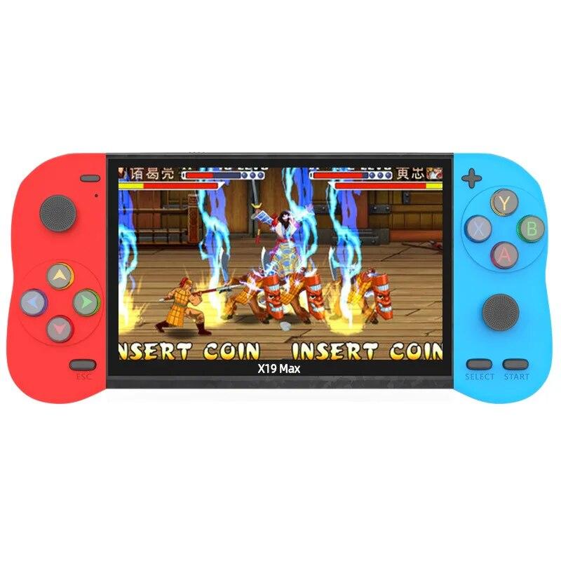 Игровая машина X19 max, портативная портативная игровая консоль в стиле ретро, 5,1 дюйма, 800*480, встроенная 6800 классических игр, воспроизведение фильмов в формате MP3
Игровая машина X19 max, портативная портативная игровая консоль в стиле ретро, 5,1 дюйма, 800*480, встроенная 6800 классических игр, воспроизведение фильмов в формате MP3