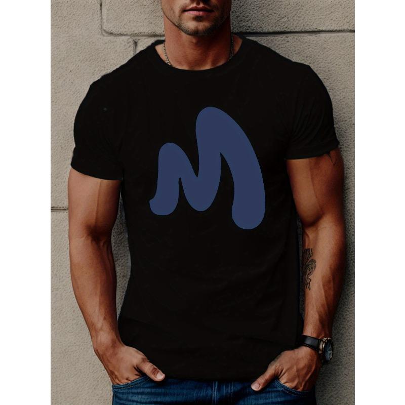 M Letter Graphic Print Men s Creative Top, Casual Short Sleeve Crew Neck T-shirt, Men s Clothing For Summer Outdoor 4XL чорний
M Letter Graphic Print Men s Creative Top, Casual Short Sleeve Crew Neck T-shirt, Men s Clothing For Summer Outdoor 4XL чорний