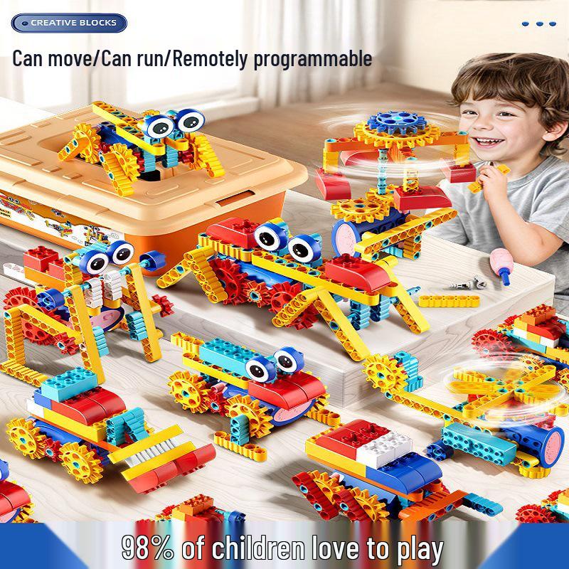 Large Electric Particle Building Blocks: Educational Handmade Toys for Primary Students Robot Mechanism Training.
Large Electric Particle Building Blocks: Educational Handmade Toys for Primary Students Robot Mechanism Training.