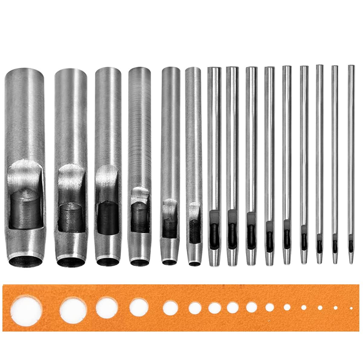 WUTA 15 размеров отверстий Кожаный дырокол Серебряный Пуансон DIY Дыропробивной Пуансон, Круглый, Пуансон, Пуансон, Набор, Инструмент, 0,5 мм-10 мм
WUTA 15 размеров отверстий Кожаный дырокол Серебряный Пуансон DIY Дыропробивной Пуансон, Круглый, Пуансон, Пуансон, Набор, Инструмент, 0,5 мм-10 мм