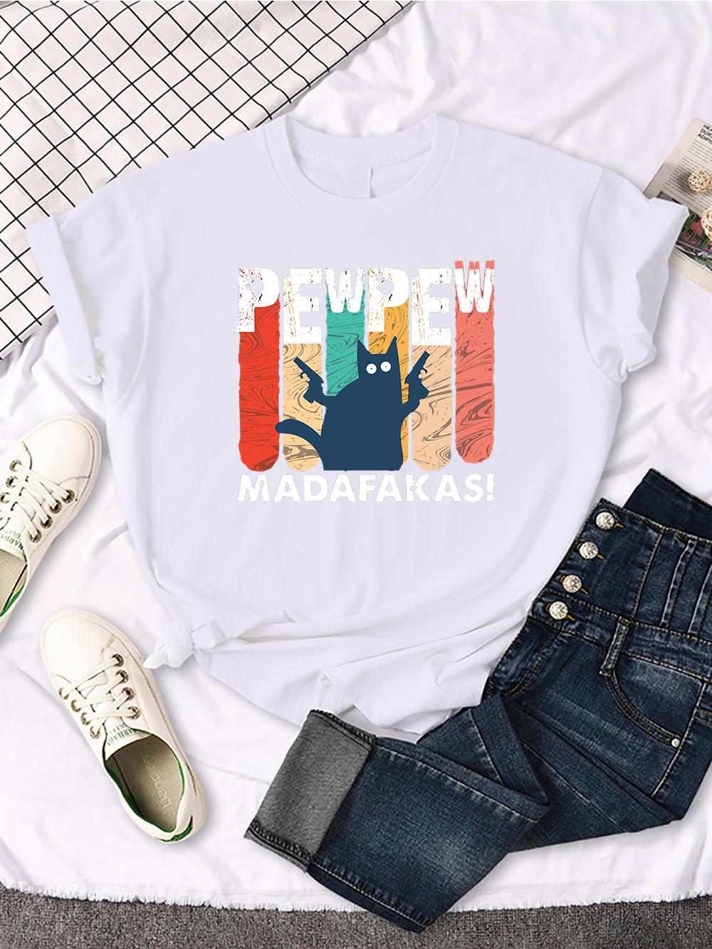 Принт «Коти з пістолетами» Жіночі футболки Вуличні футболки з особистістю Спортивні Повсякденні з коротким рукавом Повсякденні Круті М які футболки Жіночі L
Принт «Коти з пістолетами» Жіночі футболки Вуличні футболки з особистістю Спортивні Повсякденні з коротким рукавом Повсякденні Круті М які футболки Жіночі L