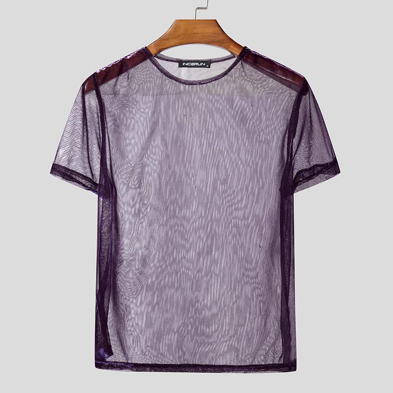 INCERUN Men O-neck Short Sleeve Mesh Sheer See Through Party Club Fitted T-shirts 3XL
INCERUN Men O-neck Short Sleeve Mesh Sheer See Through Party Club Fitted T-shirts 3XL