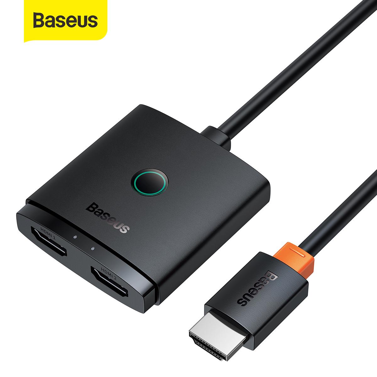 HDMI-совместимый разветвитель Baseus 4K при 60 Гц для PS5 PS4 Playstation 4, двунаправленный 1x2/2x1 HDMI-совместимый переключатель + встроенный кабель
HDMI-совместимый разветвитель Baseus 4K при 60 Гц для PS5 PS4 Playstation 4, двунаправленный 1x2/2x1 HDMI-совместимый переключатель + встроенный кабель