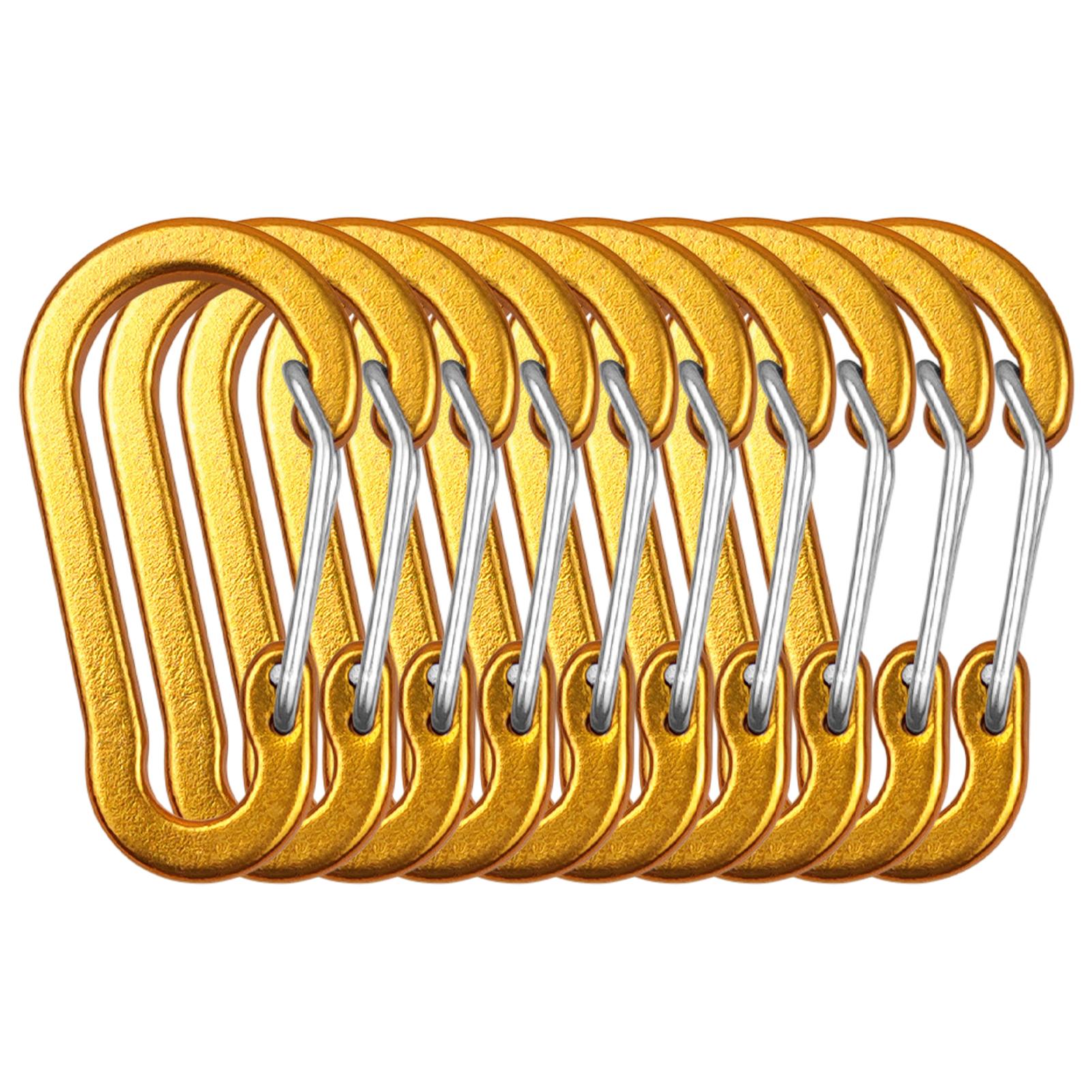 Зажимы-карабины, мини-брелок из алюминиевого сплава, зажим-карабин, кольца D для кемпинга, пешего туризма, рыбалки 10PCS золотой
Зажимы-карабины, мини-брелок из алюминиевого сплава, зажим-карабин, кольца D для кемпинга, пешего туризма, рыбалки 10PCS золотой