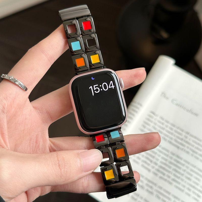 Luxury Watch Band For Apple Watch Ultra Strap 49 45 44 38 40 41 42 46mm Women Wristand For iWatch S10 9 8 7 6 5 4 iwatch Correas iwatch S10 46mm чорний
Luxury Watch Band For Apple Watch Ultra Strap 49 45 44 38 40 41 42 46mm Women Wristand For iWatch S10 9 8 7 6 5 4 iwatch Correas iwatch S10 46mm чорний