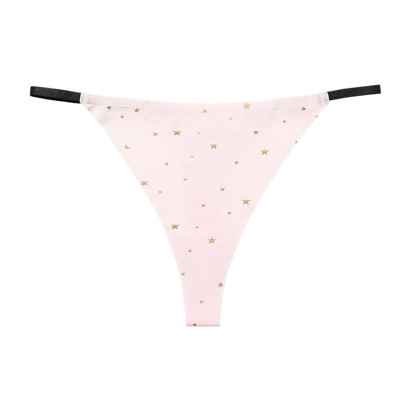 European and American sexy low-rise underwear seamless ice silk breathable quick-drying star printing sports yoga thong XL рожевий
European and American sexy low-rise underwear seamless ice silk breathable quick-drying star printing sports yoga thong XL рожевий