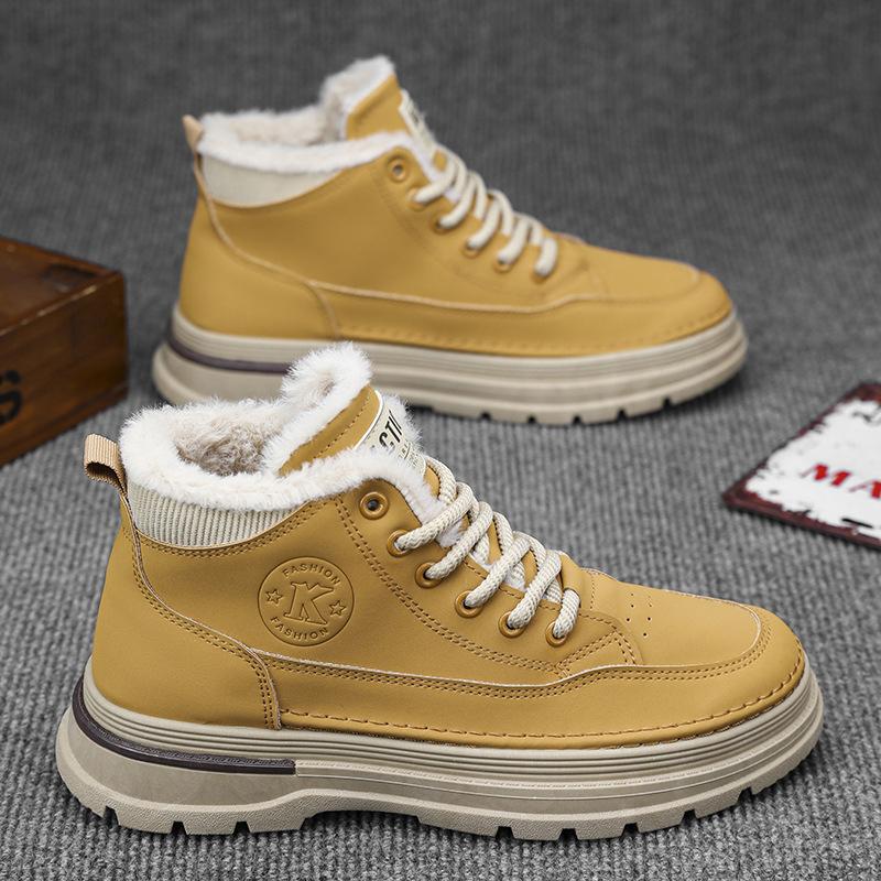 Winter velvet Martin boots high-top shoes thickened warm cotton shoes platform casual short boots 44 жовтий
Winter velvet Martin boots high-top shoes thickened warm cotton shoes platform casual short boots 44 жовтий