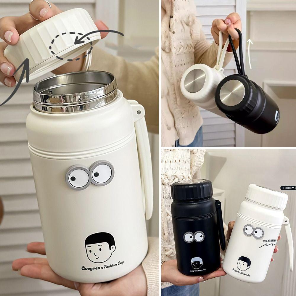 30OZ Thermal Bottle with Hand Strap Coffee Tea Cup Cute Vacuum Cup for Student Couple Gifts STYLE A-WHITE
30OZ Thermal Bottle with Hand Strap Coffee Tea Cup Cute Vacuum Cup for Student Couple Gifts STYLE A-WHITE