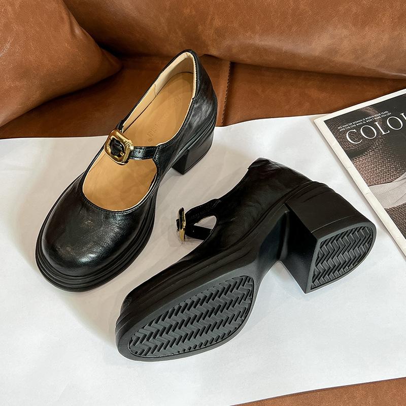 Coarse heel Mary Jane shoes women s spring new waterproof and non-slip inner height increase small leather shoes small size 333 32
Coarse heel Mary Jane shoes women s spring new waterproof and non-slip inner height increase small leather shoes small size 333 32