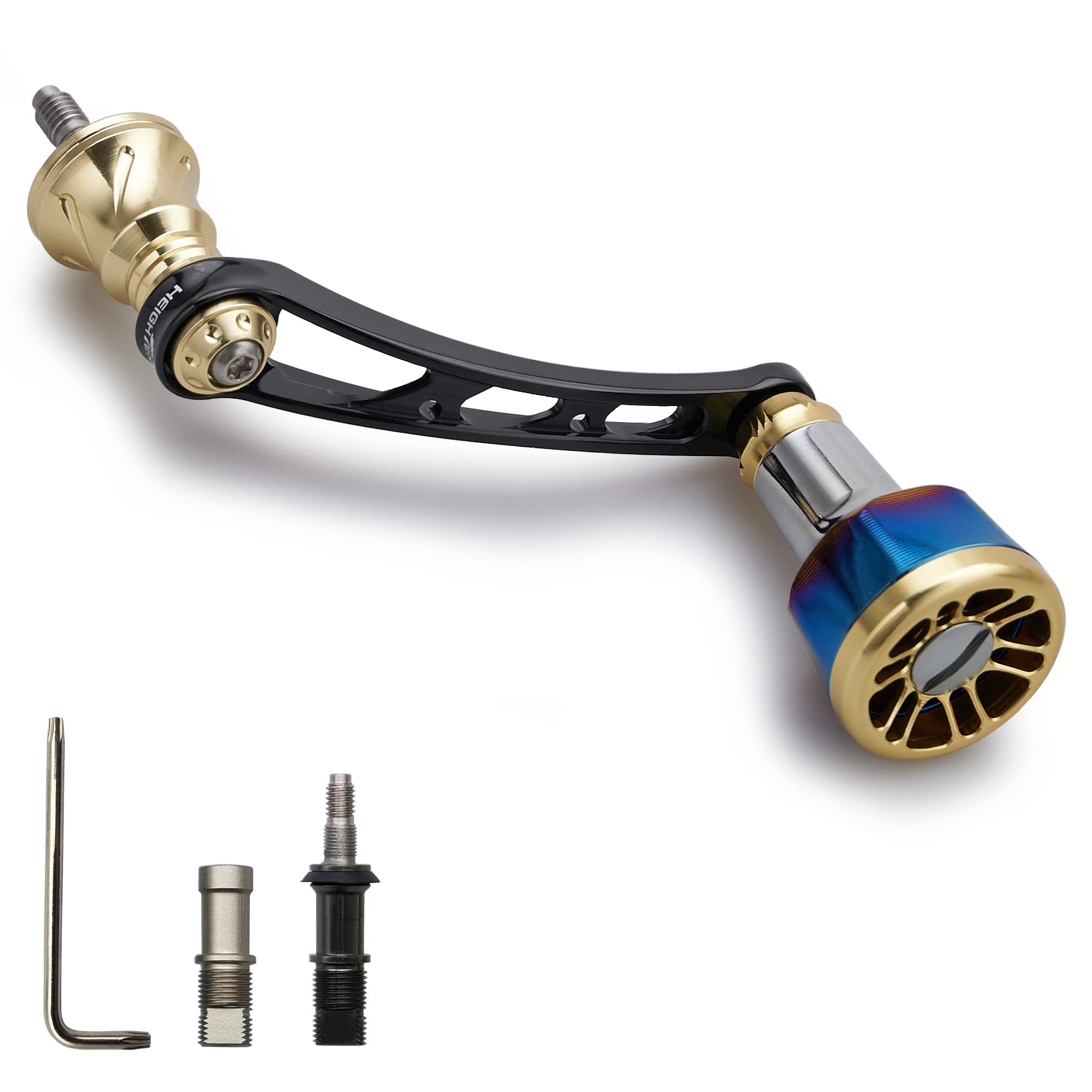 Ручка катушки HEIGHTEN 56 мм для универсальной спиннинговой катушки SHIMANO DAIWA Arch Engine (Золотой и черный) (266)
Ручка катушки HEIGHTEN 56 мм для универсальной спиннинговой катушки SHIMANO DAIWA Arch Engine (Золотой и черный) (266)