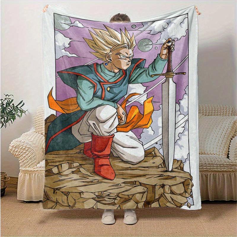 1pc, Dragon Warrior Home Decor: Super Saiyan Blanket, Perfect Gift for Bedroom, Living Room, Travel, Camping, Car, Beach, Office Naps. Cozy Flannel Th 130x150cm
1pc, Dragon Warrior Home Decor: Super Saiyan Blanket, Perfect Gift for Bedroom, Living Room, Travel, Camping, Car, Beach, Office Naps. Cozy Flannel Th 130x150cm