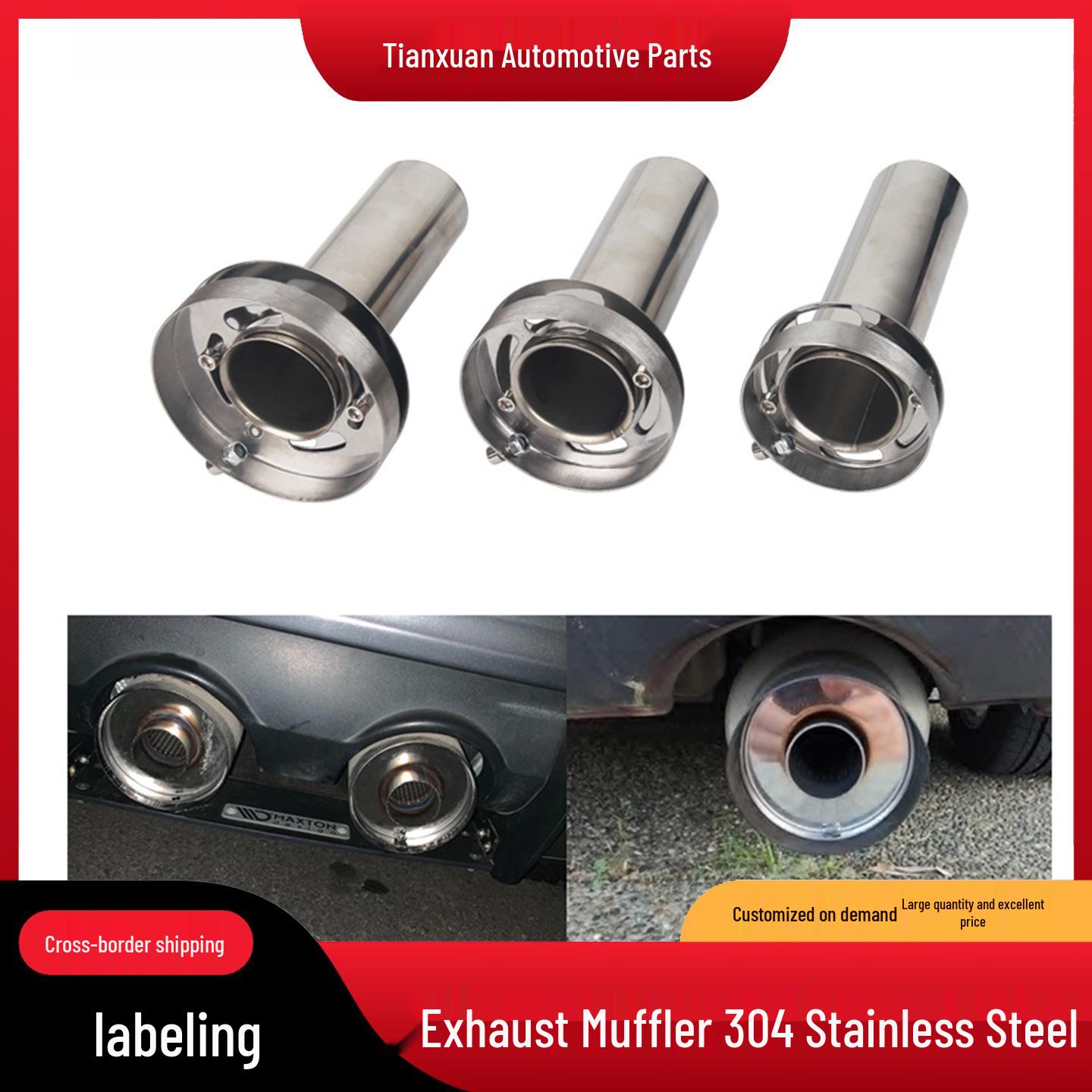 Adjustable 304 Stainless Steel Universal Car Exhaust Muffler Tailpipe Silencer 4.5 inch
Adjustable 304 Stainless Steel Universal Car Exhaust Muffler Tailpipe Silencer 4.5 inch