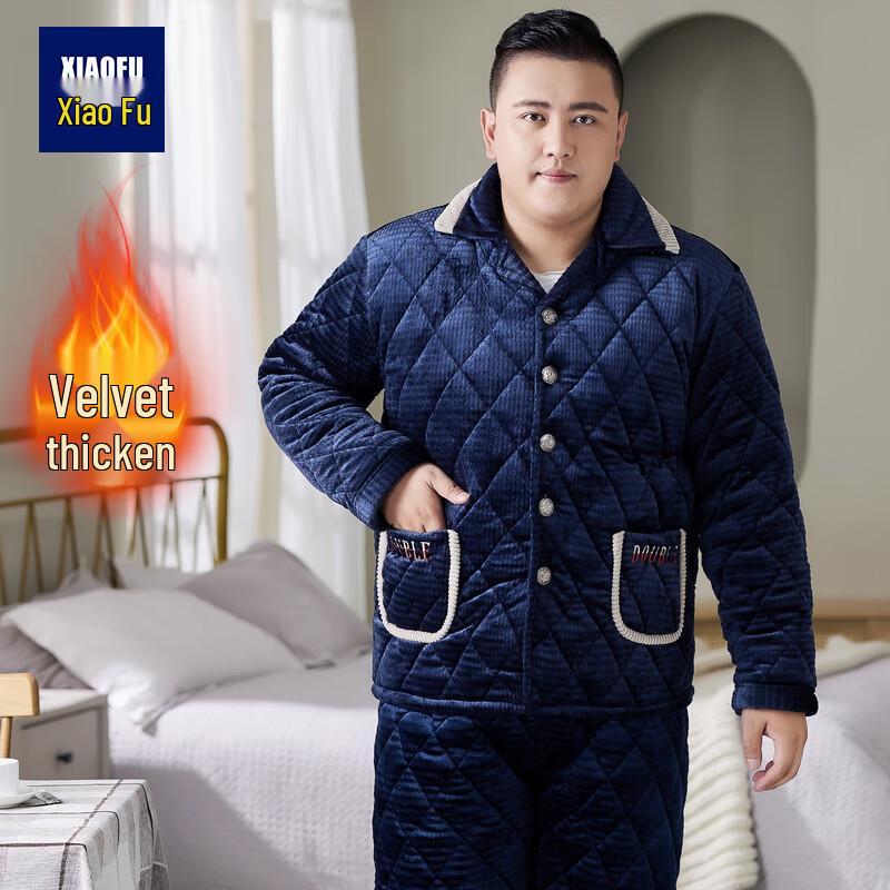 Мужская зимняя флисовая пижама больших размеров для дома 4XL
Мужская зимняя флисовая пижама больших размеров для дома 4XL