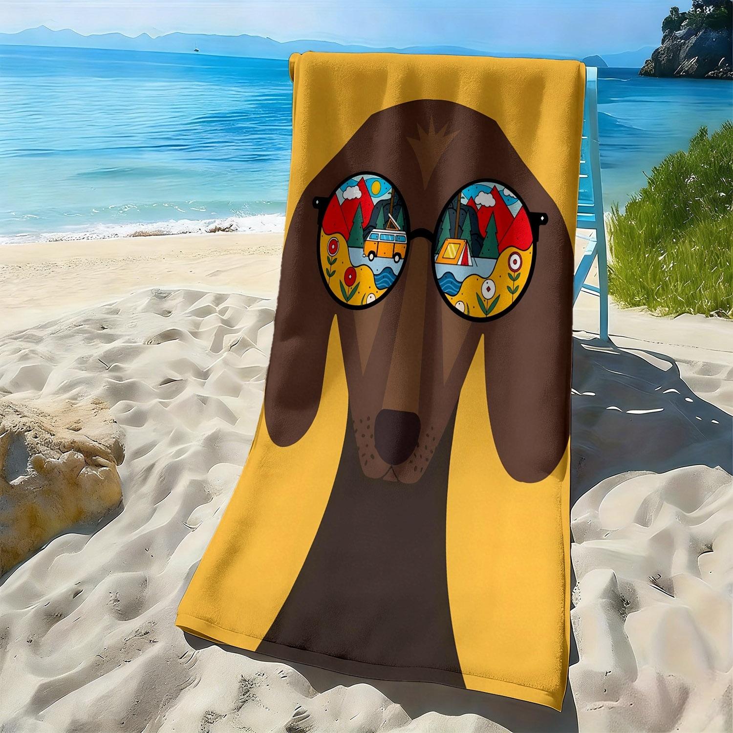 Cute Dog Summer Camping Pattern polyester microfiber beach towel is highly absorbent, suitable for swimming and beach outings W30*H60(CM)
Cute Dog Summer Camping Pattern polyester microfiber beach towel is highly absorbent, suitable for swimming and beach outings W30*H60(CM)