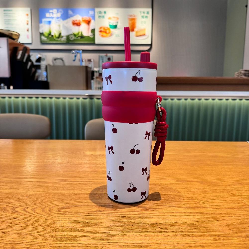 with Lifting Rope Insulated Water Bottle 316 Stainless Steel Thermal Cup Student червоний
with Lifting Rope Insulated Water Bottle 316 Stainless Steel Thermal Cup Student червоний