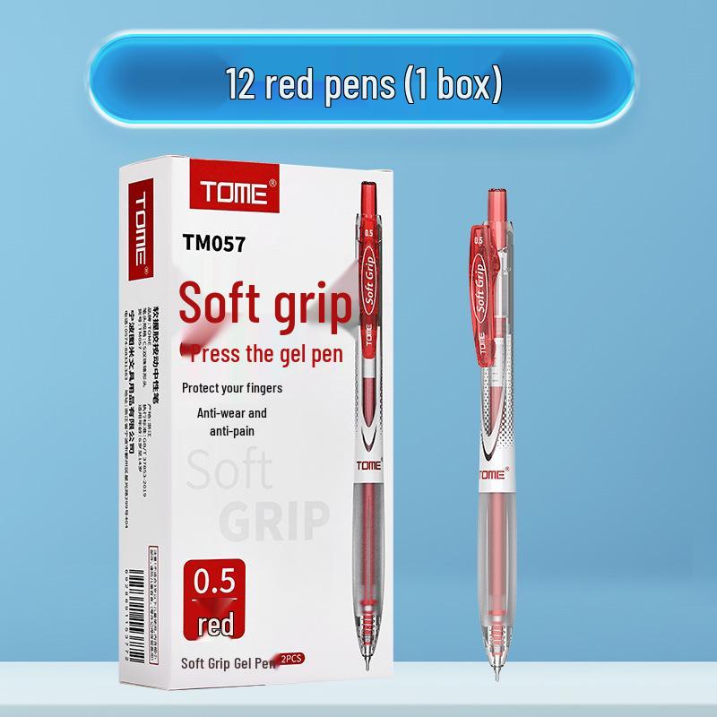 TOME Ultra-Soft Gel Pen with CS Tip, Double Ball for Smooth Writing, 0.5mm - Black, Red, Blue. Ideal for Students and Exams. 0.5mm
TOME Ultra-Soft Gel Pen with CS Tip, Double Ball for Smooth Writing, 0.5mm - Black, Red, Blue. Ideal for Students and Exams. 0.5mm