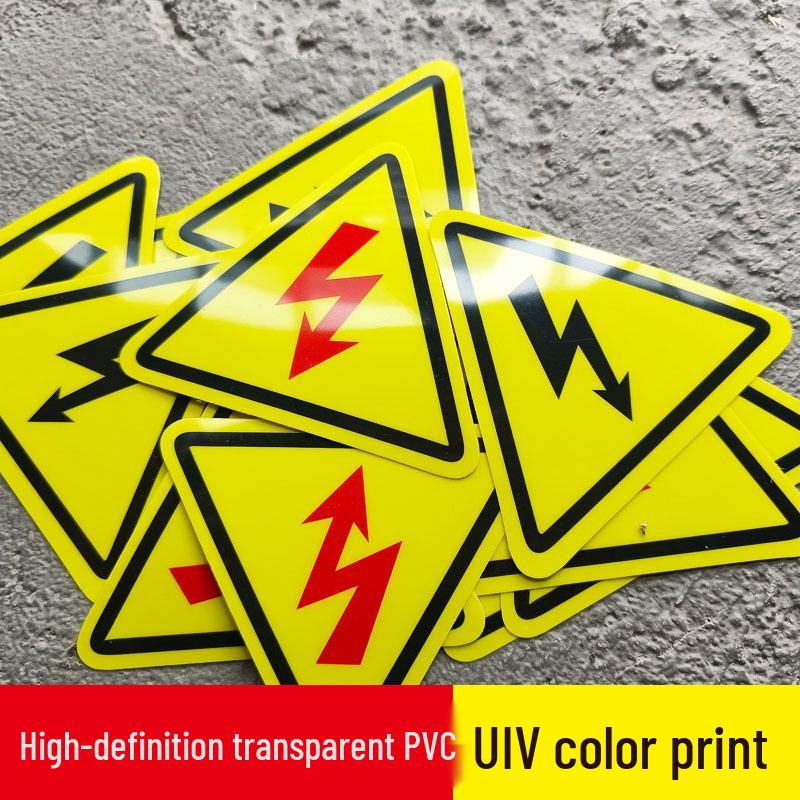 PVC Anti-Electric Shock Warning Sticker: Triangle Danger Label for Mechanical Equipment Safety Red Lightning; 3.5CM
PVC Anti-Electric Shock Warning Sticker: Triangle Danger Label for Mechanical Equipment Safety Red Lightning; 3.5CM
