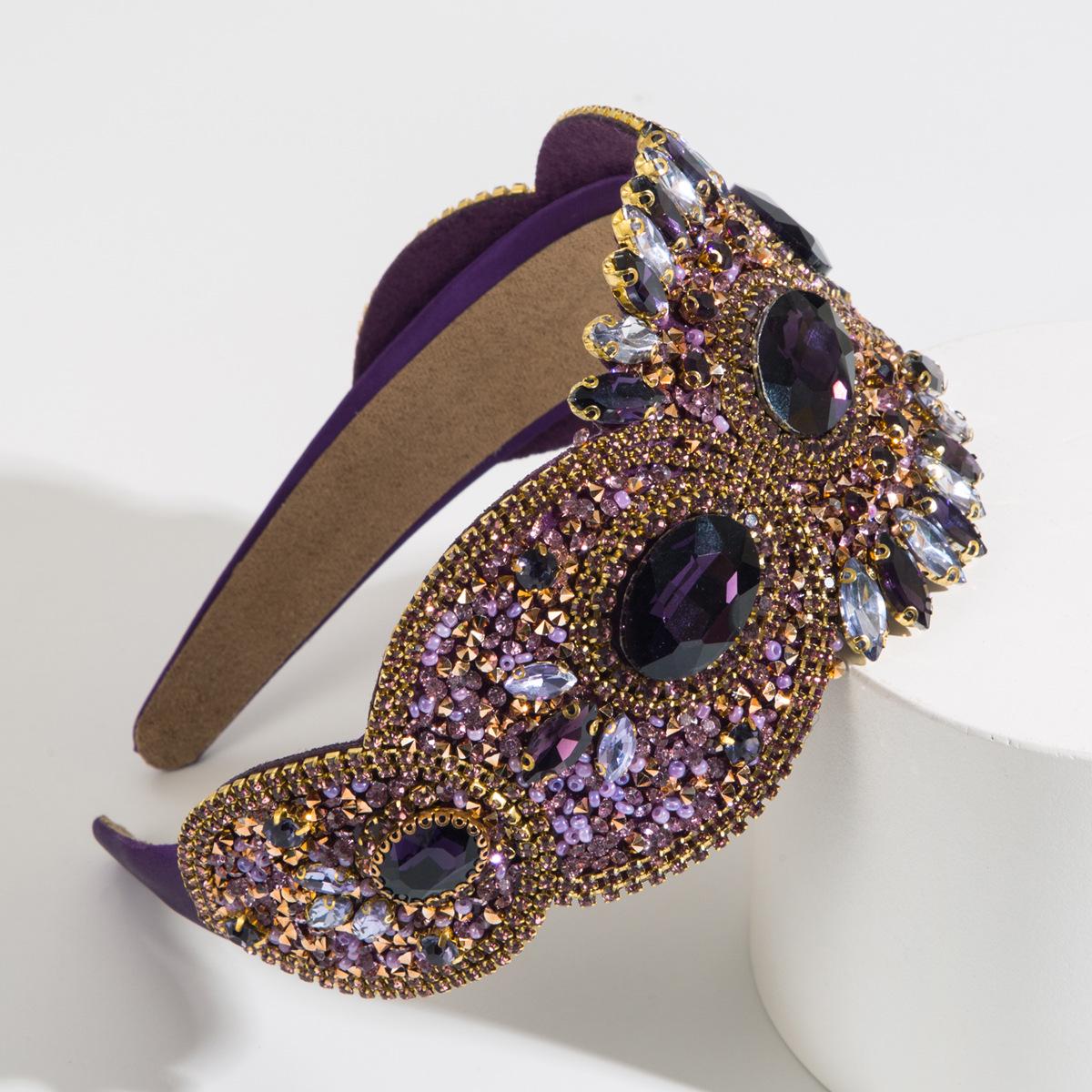 Роскошная французская ретро-повязка на голову со стразами Heming: Элегантный широкий дизайн для танцев
Роскошная французская ретро-повязка на голову со стразами Heming: Элегантный широкий дизайн для танцев