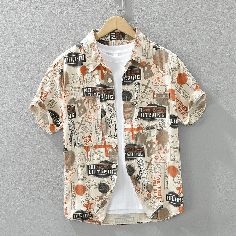Summer Fashion Short Sleeve Printed Shirts Short Sleeve Men s Casual Shirt Youth Streetwear Funny Shirt Pure Cotton Men Tops M оранжевый
Summer Fashion Short Sleeve Printed Shirts Short Sleeve Men s Casual Shirt Youth Streetwear Funny Shirt Pure Cotton Men Tops M оранжевый