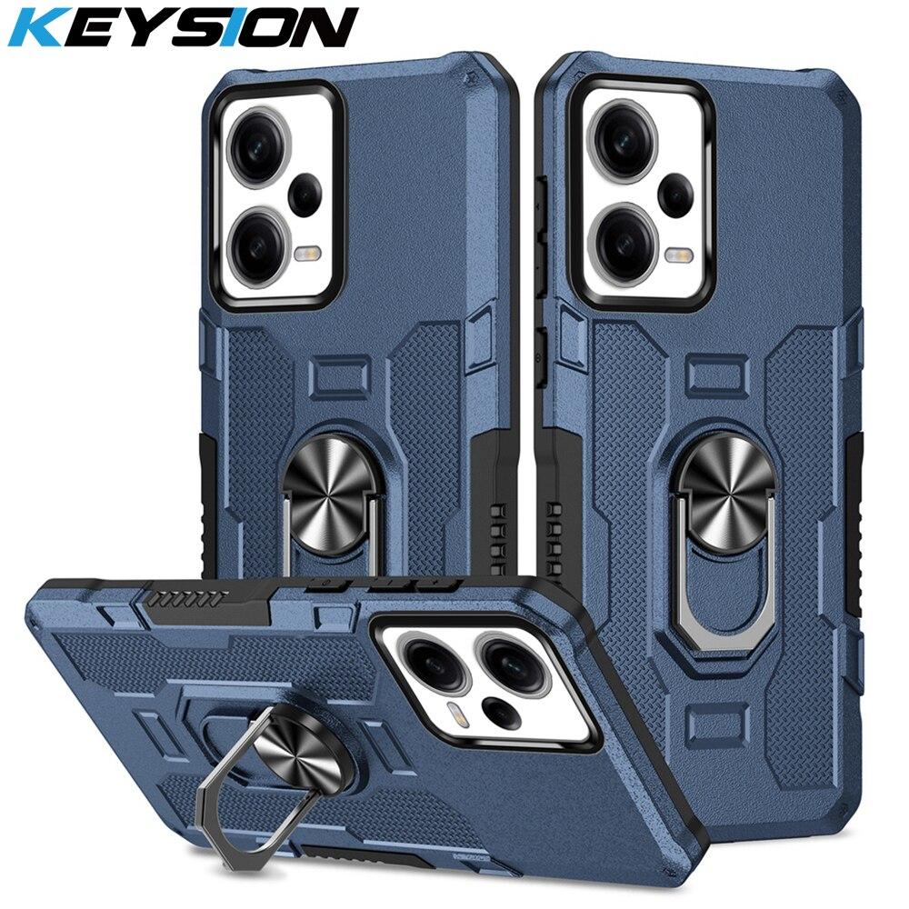 KEYSION Ударопрочный чехол для брони для Xiaomi POCO X5 Pro 5G Силикон + ПК Металлическое кольцо Подставка для телефона Задняя крышка для Xiaomi POCO X5 5G
KEYSION Ударопрочный чехол для брони для Xiaomi POCO X5 Pro 5G Силикон + ПК Металлическое кольцо Подставка для телефона Задняя крышка для Xiaomi POCO X5 5G
