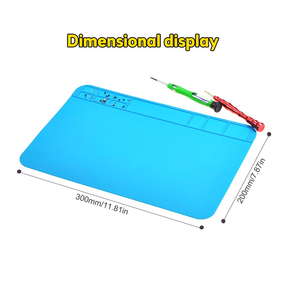 300x200mm Insulation Repair Pad Heat-Resistant Silicon Soldering Station Mat Work Pad Desk Platform BGA Soldering Work Station
300x200mm Insulation Repair Pad Heat-Resistant Silicon Soldering Station Mat Work Pad Desk Platform BGA Soldering Work Station