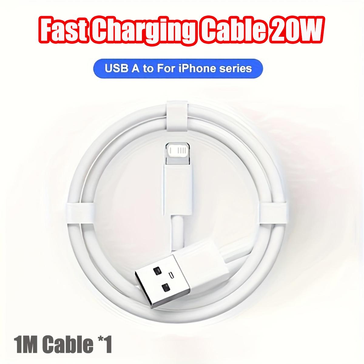 1-3 шт. 20 Вт USB-кабель для быстрой зарядки iPhone 14 13 12 11 Pro Max Serives USB-кабель Lightning Аксессуары для быстрой зарядки телефона 1m
1-3 шт. 20 Вт USB-кабель для быстрой зарядки iPhone 14 13 12 11 Pro Max Serives USB-кабель Lightning Аксессуары для быстрой зарядки телефона 1m