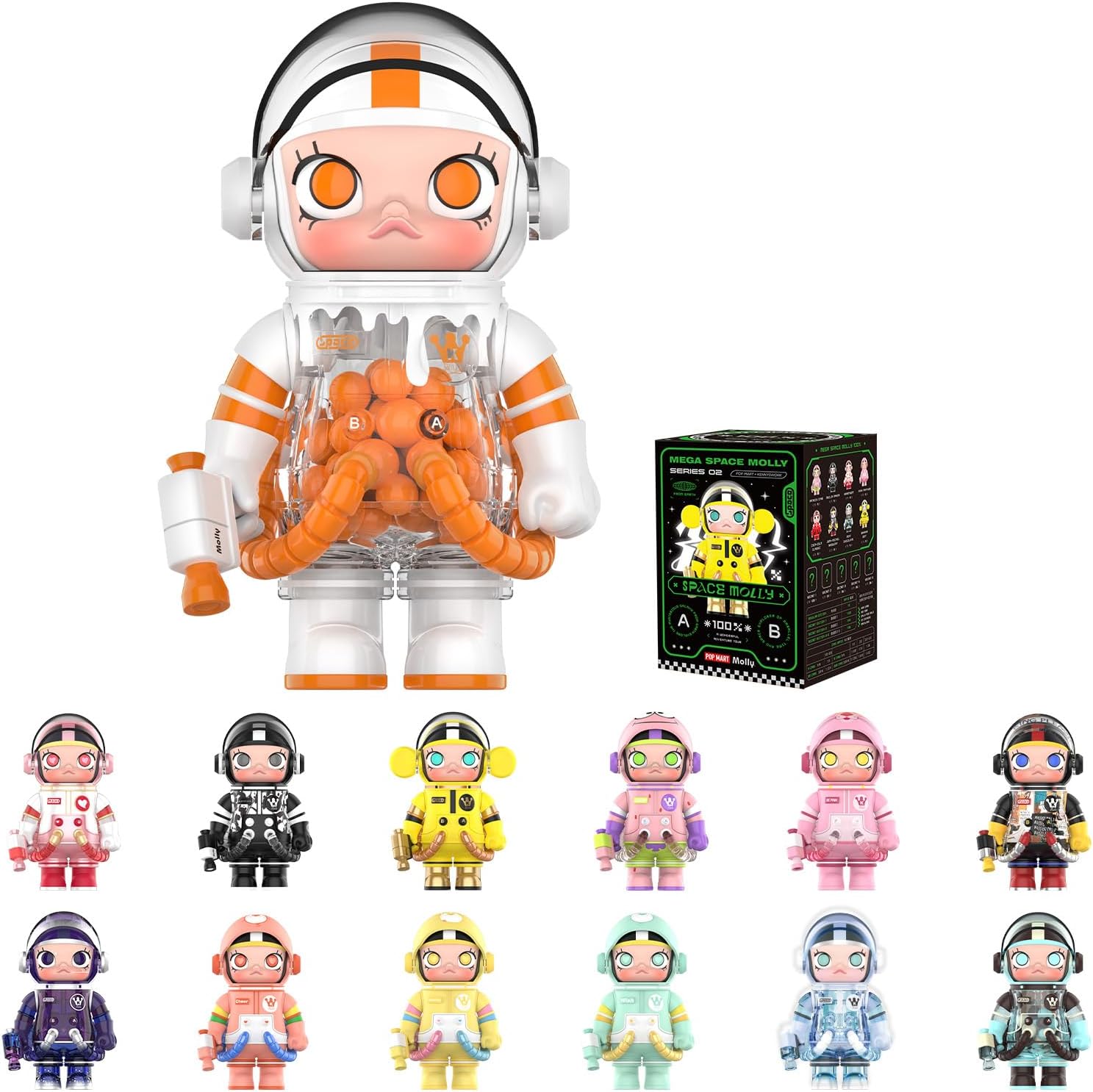 POP MART MEGA Space Molly 100% 2-B Фигурки-сюрпризы, Игрушки в случайной коробке, Праздничные подарки, Одиночная коробка
POP MART MEGA Space Molly 100% 2-B Фигурки-сюрпризы, Игрушки в случайной коробке, Праздничные подарки, Одиночная коробка