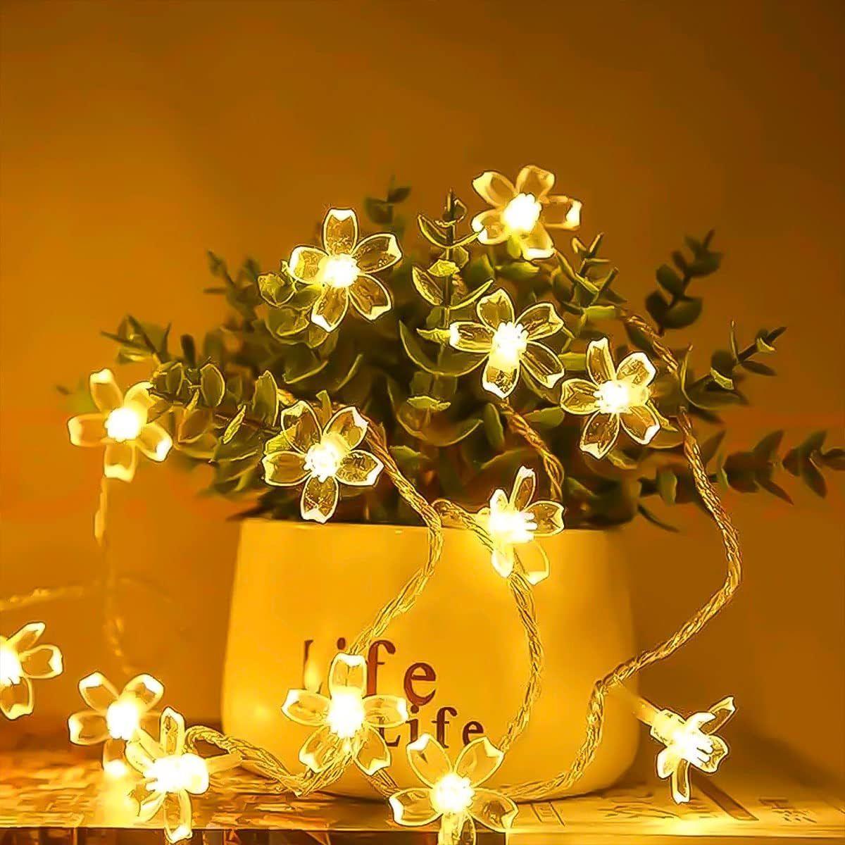 Flower Lights for Home Decoration - 4m, 14 LED Warm White Lights for Indoor Outdoor Decor, String Lights for Decoration
Flower Lights for Home Decoration - 4m, 14 LED Warm White Lights for Indoor Outdoor Decor, String Lights for Decoration