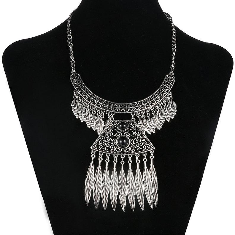 LOVBEAFAS Fashion Bohemian Maxi Collier Femme Necklace Choker Collares Statement Necklace Leaves Tassel Necklaces & Pendants чорний
LOVBEAFAS Fashion Bohemian Maxi Collier Femme Necklace Choker Collares Statement Necklace Leaves Tassel Necklaces & Pendants чорний