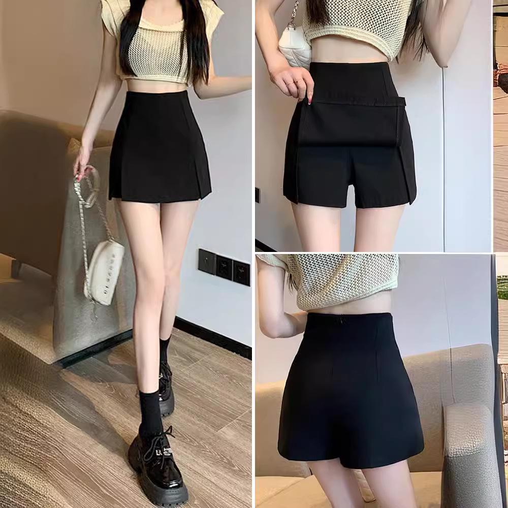 2024 Women s High-Waisted A-Line Black Suit Shorts: Slimming, Hip-Covering, Wide-Leg Skirt-Pants 4XL
2024 Women s High-Waisted A-Line Black Suit Shorts: Slimming, Hip-Covering, Wide-Leg Skirt-Pants 4XL
