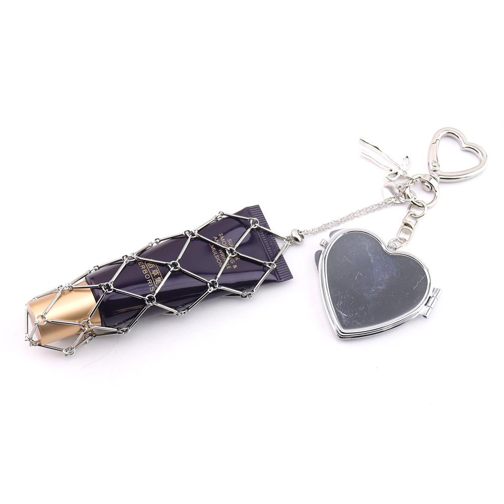 Fashionable Metal Mesh Crossbody Bag Charm Keychain & Lipstick Holder Zinc Alloy
Fashionable Metal Mesh Crossbody Bag Charm Keychain & Lipstick Holder Zinc Alloy