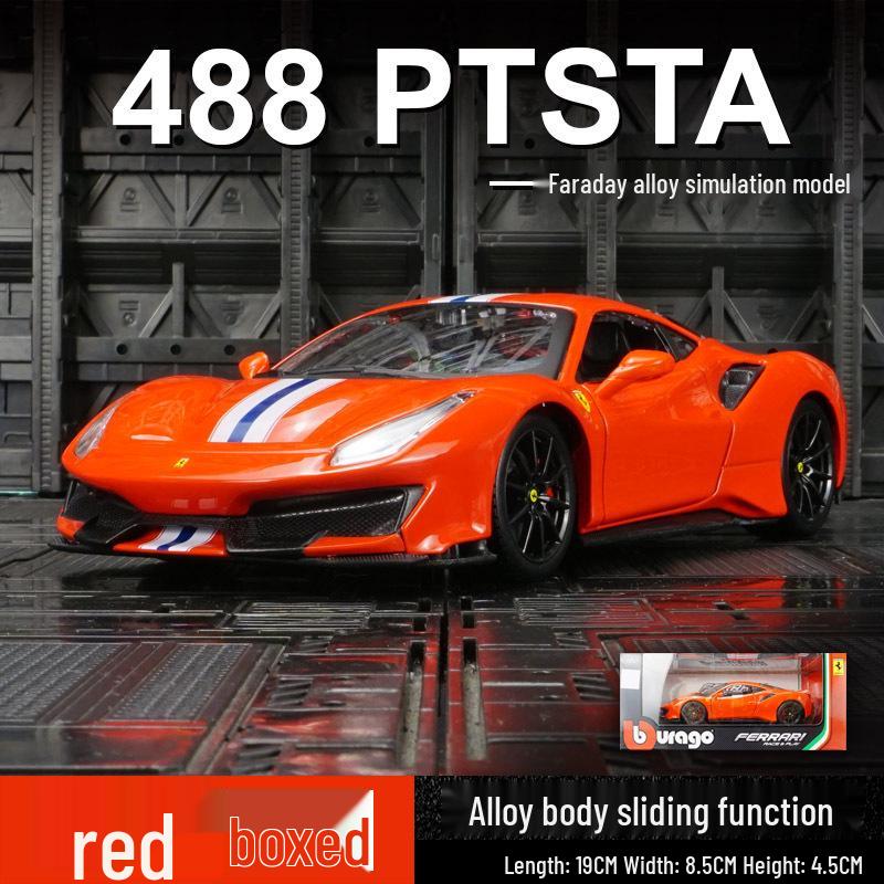Ббураго 1:18 488 Модель суперкара из сплава Pista с открывающимися дверями
Ббураго 1:18 488 Модель суперкара из сплава Pista с открывающимися дверями
